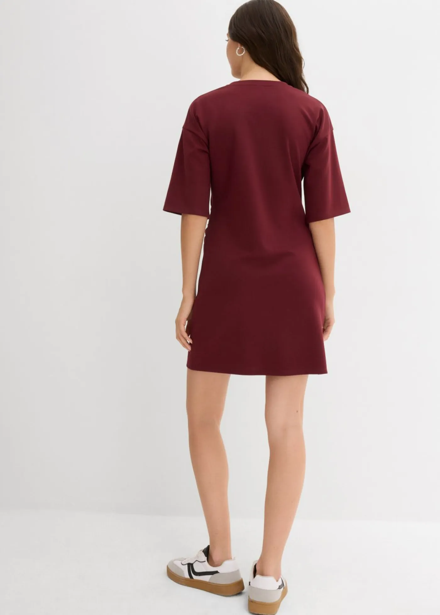 bonprix bonprix Vestidos>Vestido ancho tipo camiseta rojo avellana