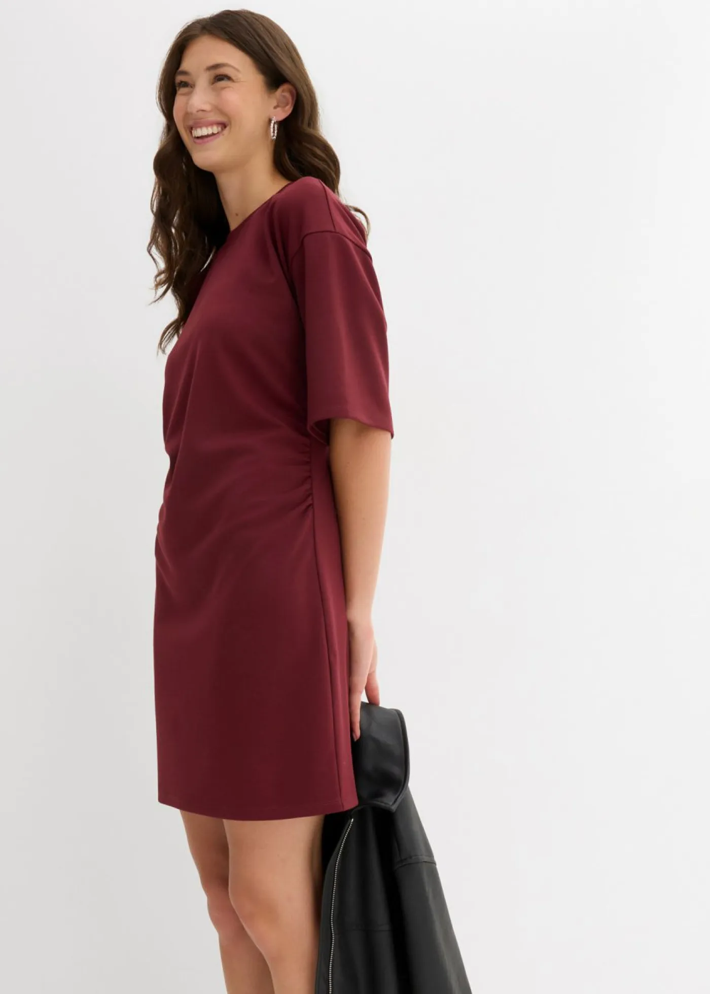 bonprix bonprix Vestidos>Vestido ancho tipo camiseta rojo avellana