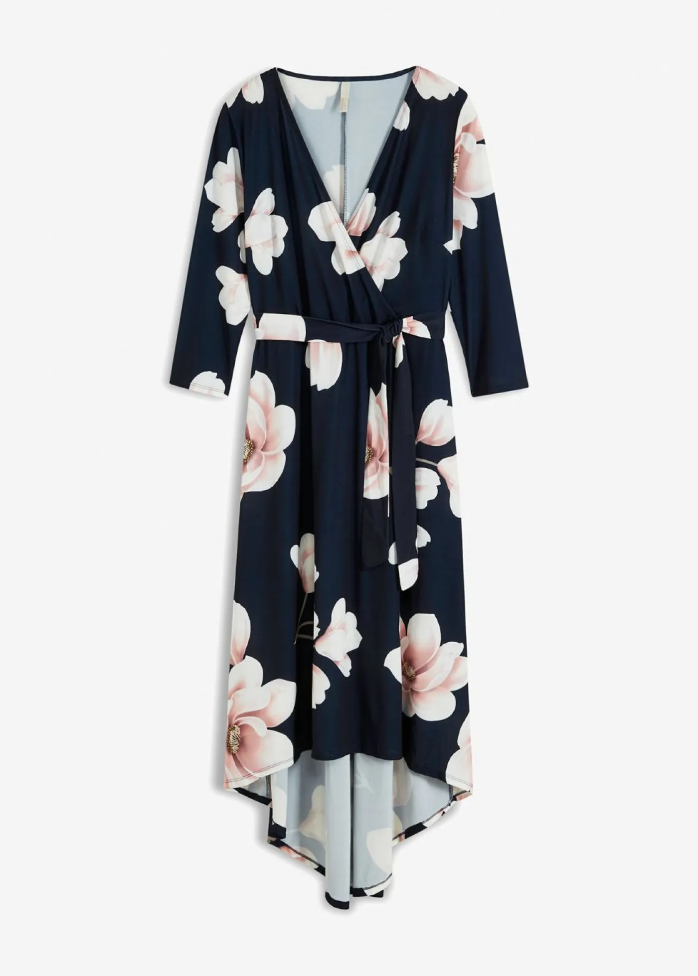 Mujer bonprix bonprix Vestido asimétrico de punto con cordón