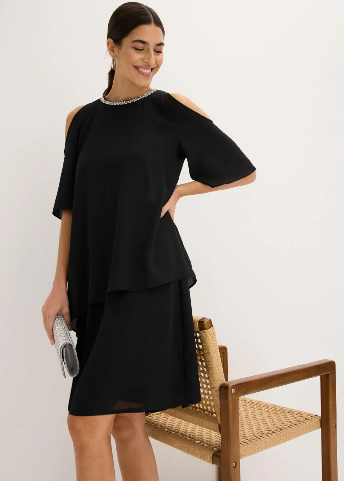 bonprix bonprix Vestidos|Novedades>Vestido camisero Negro