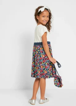 Niños bonprix bonprix Vestido camisero + bolso (2 unidades) de algodón orgánico puro