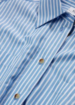 Mujer bonprix bonprix Vestido camisero a rayas con cordón