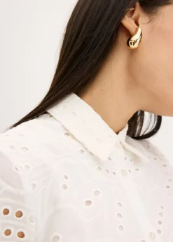 Mujer bonprix bonprix Vestido camisero con bordado calado