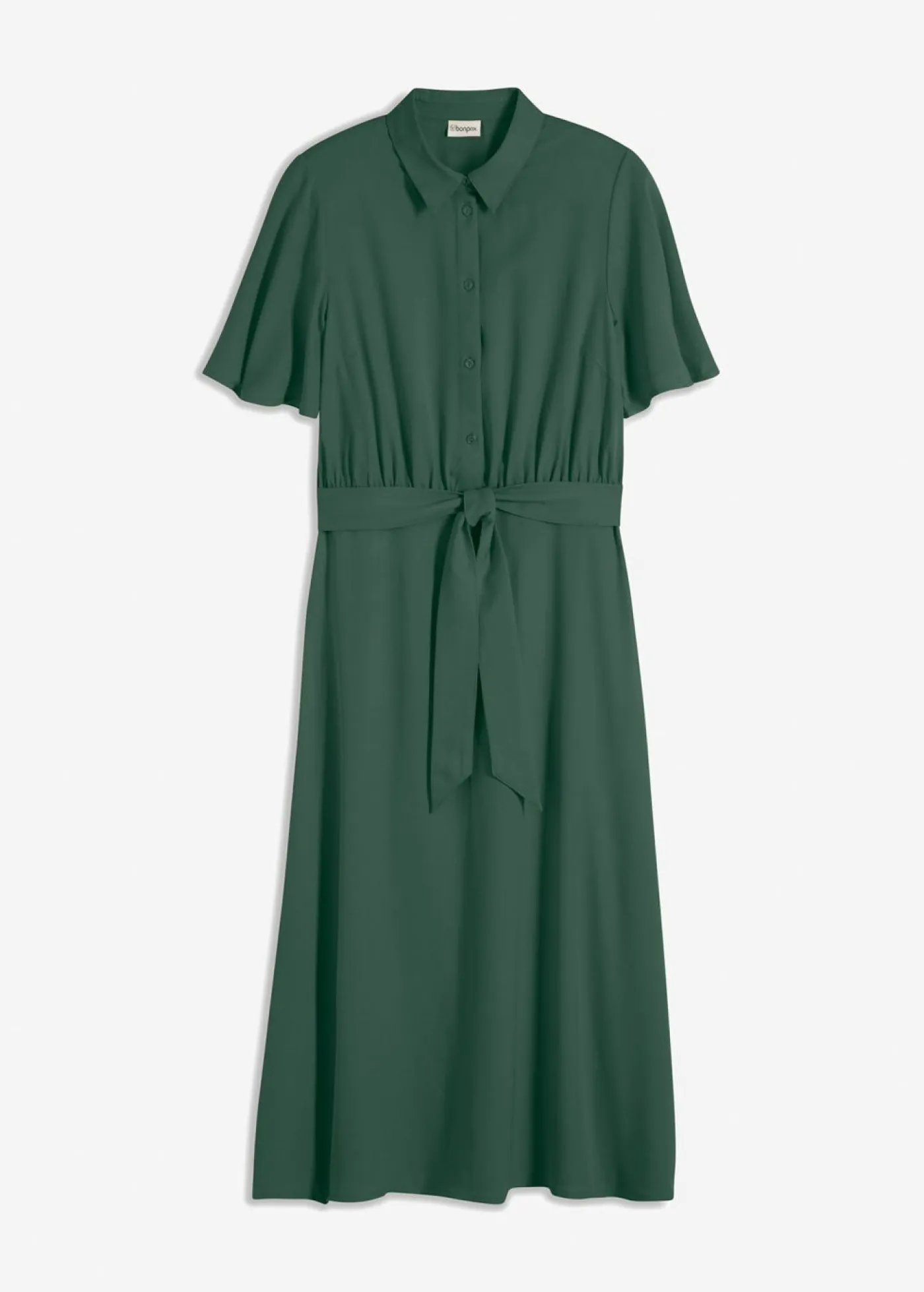 Mujer bonprix bonprix Vestido camisero con cordón