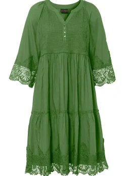 Mujer bonprix bonprix Vestido camisero con encaje