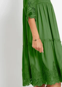 Mujer bonprix bonprix Vestido camisero con encaje