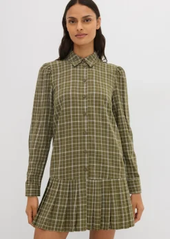 Mujer bonprix bonprix Vestido camisero con estampado de cuadros