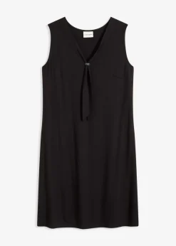 bonprix bonprix Vestidos>Vestido camisero con lazo Negro