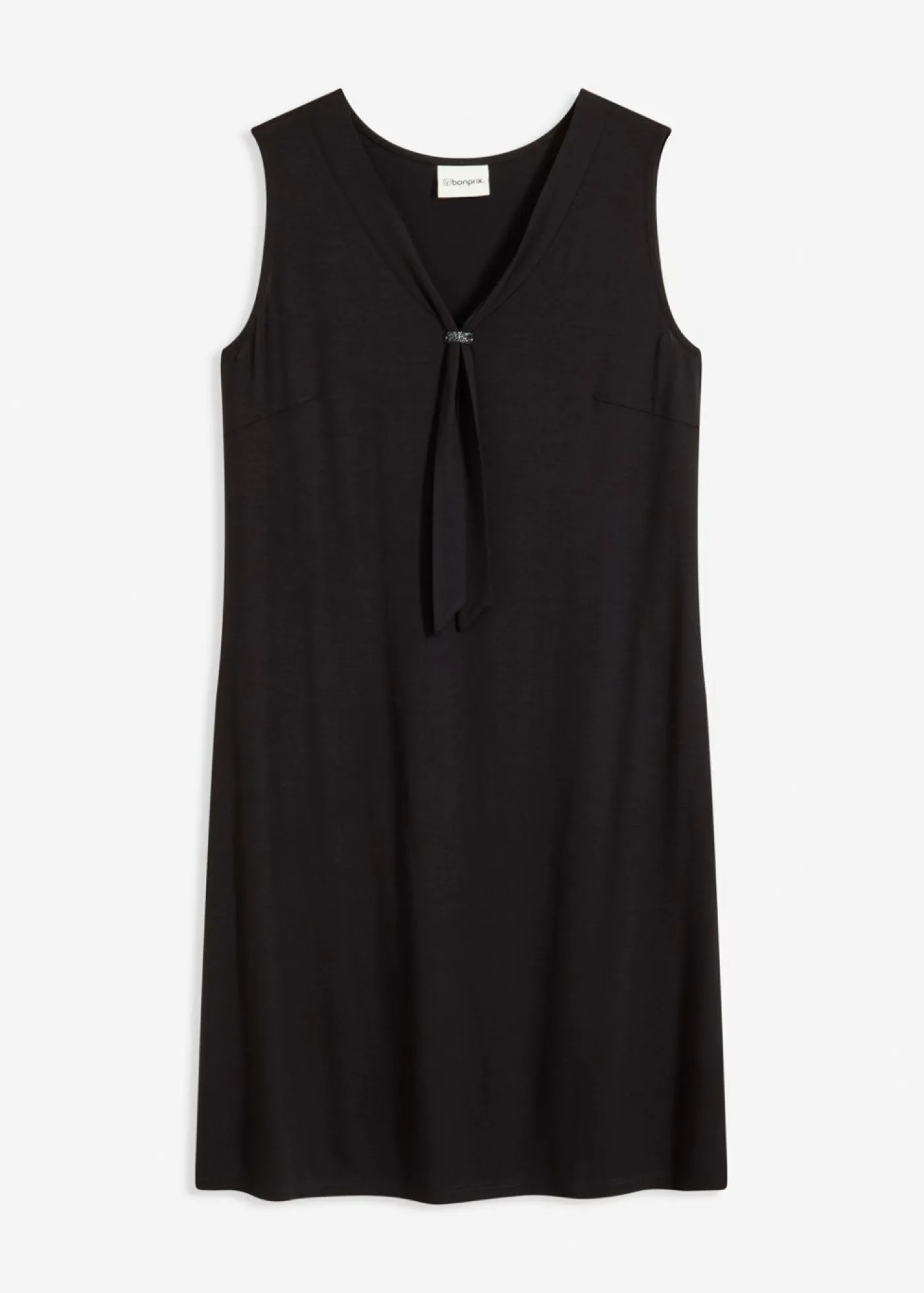 bonprix bonprix Vestidos>Vestido camisero con lazo Negro