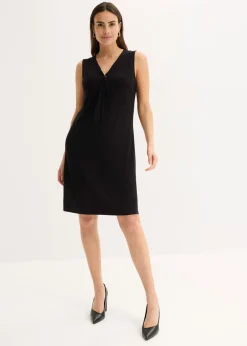 bonprix bonprix Vestidos>Vestido camisero con lazo Negro