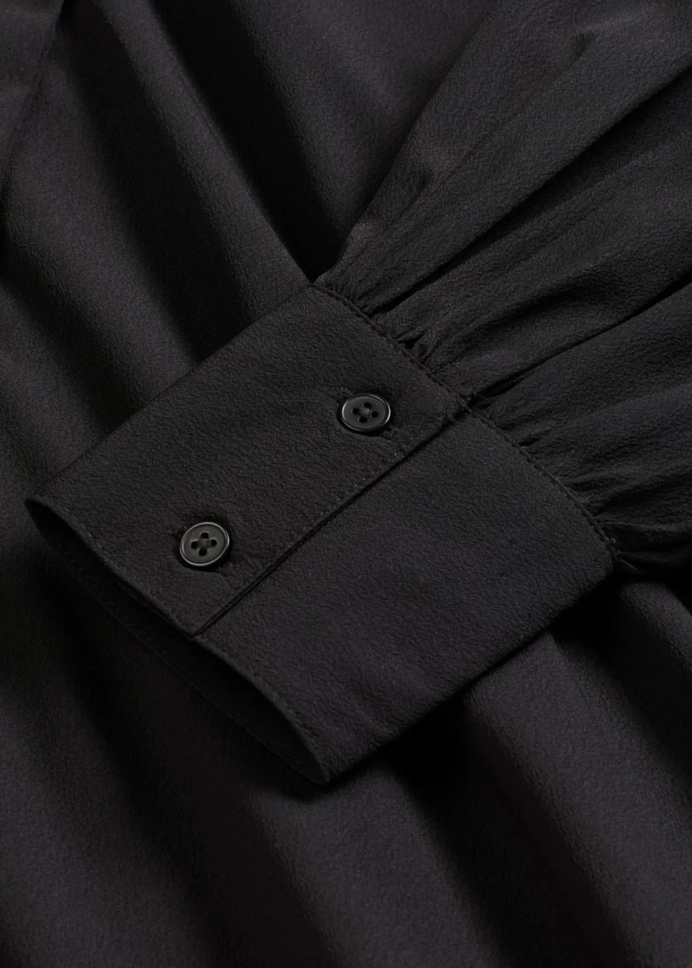 bonprix bonprix Vestidos>Vestido camisero con lazo en el cuello Negro