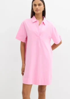 Mujer bonprix bonprix Vestido camisero confeccionado con mezcla de algodón orgánico elástico