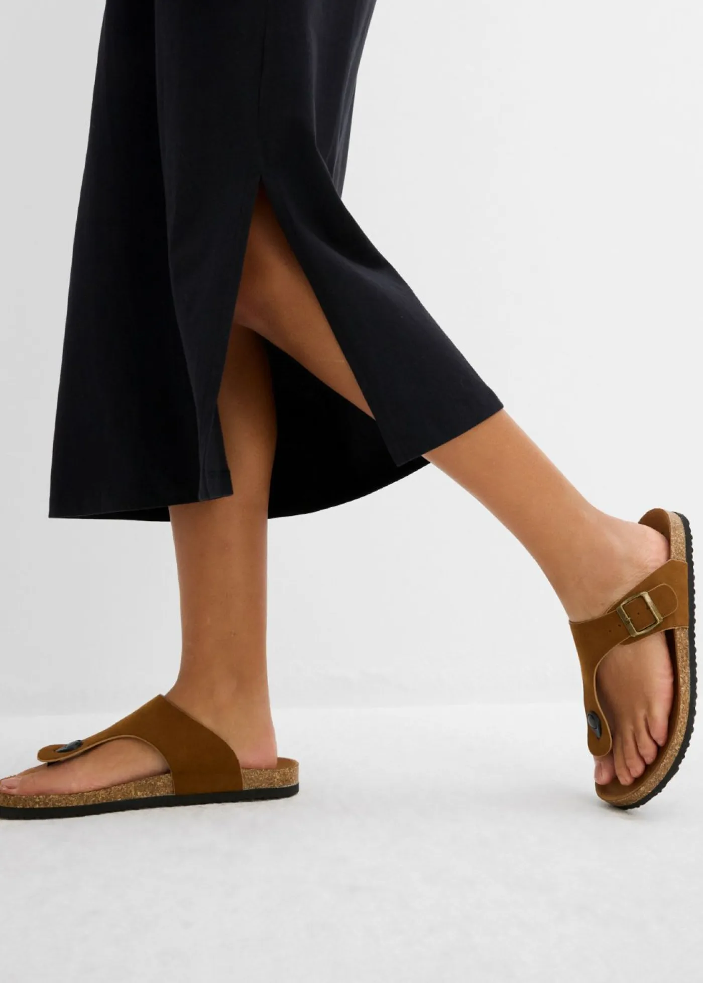 bonprix bonprix Básicos|Vestidos>Vestido camisero de algodón orgánico puro Negro