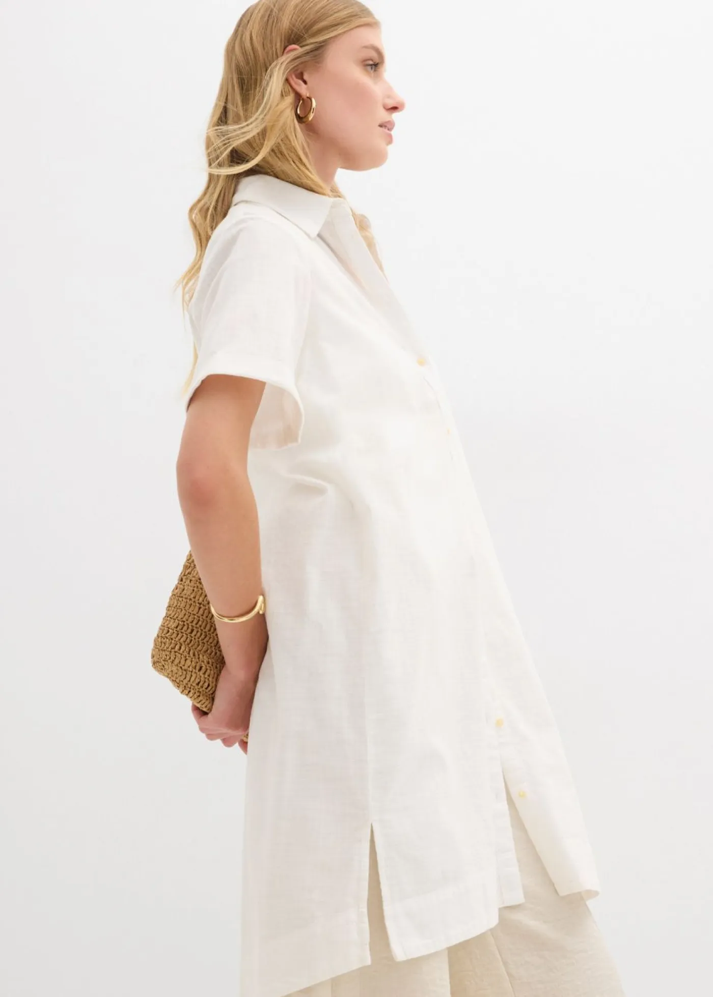 Mujer bonprix bonprix Vestido camisero de algodón puro