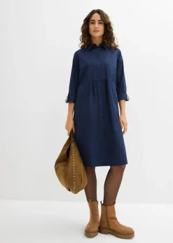 Mujer bonprix bonprix Vestido camisero de algodón puro