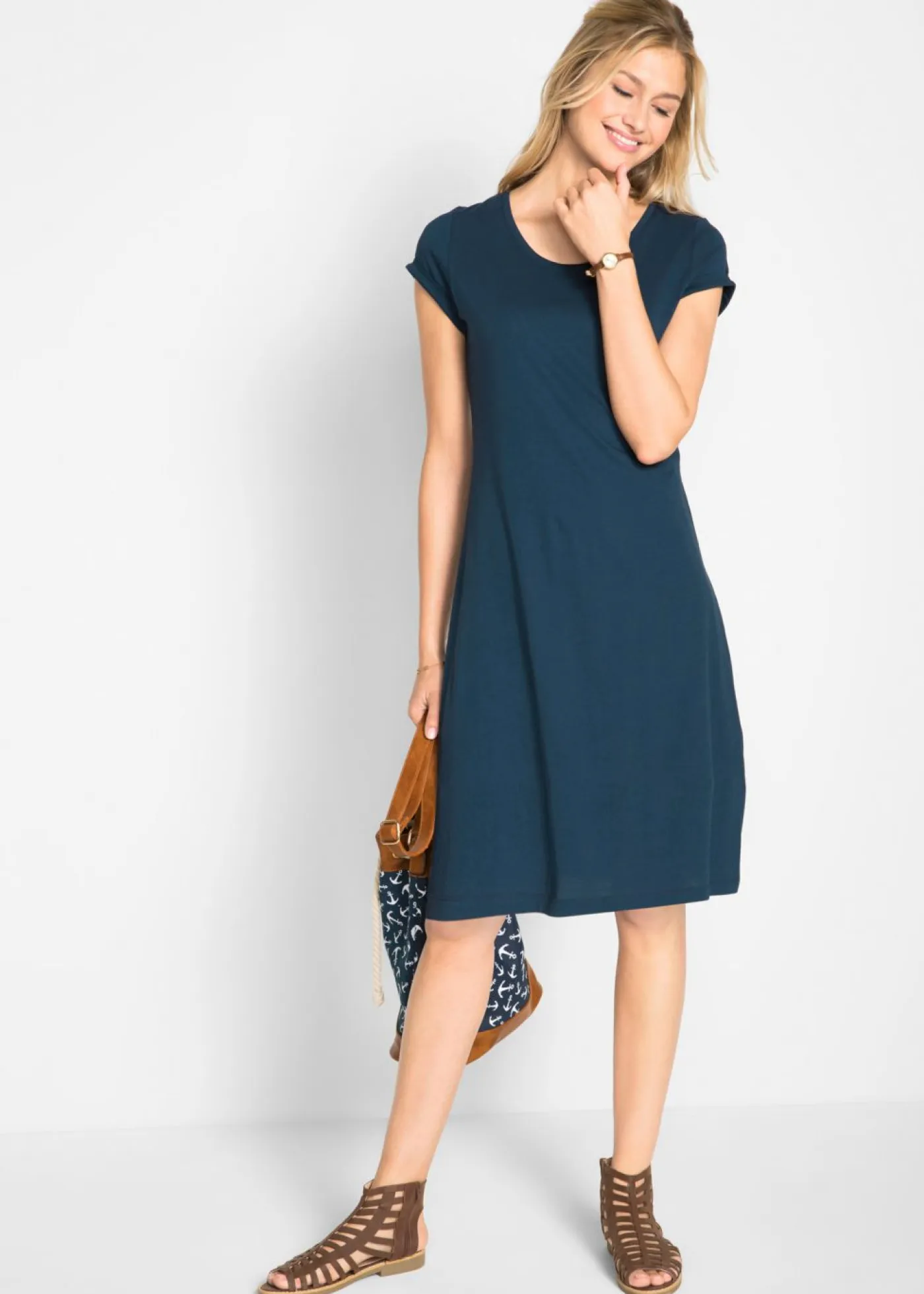 Mujer bonprix bonprix Vestido camisero de algodón orgánico puro