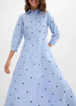 Mujer bonprix bonprix Vestido camisero de algodón orgánico puro