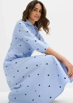 Mujer bonprix bonprix Vestido camisero de algodón orgánico puro