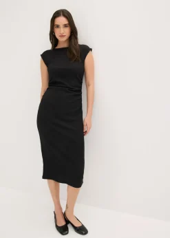 Mujer bonprix bonprix Vestido camisero de crepé estructurado