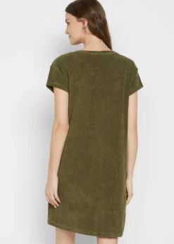 Mujer bonprix bonprix Vestido camisero de felpa