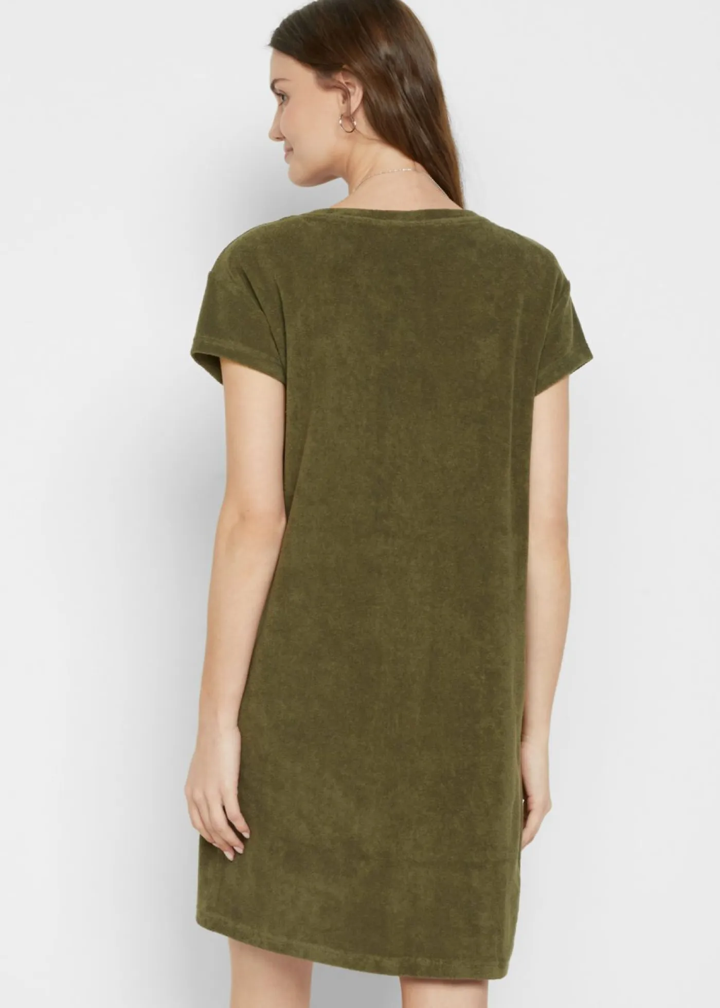 Mujer bonprix bonprix Vestido camisero de felpa