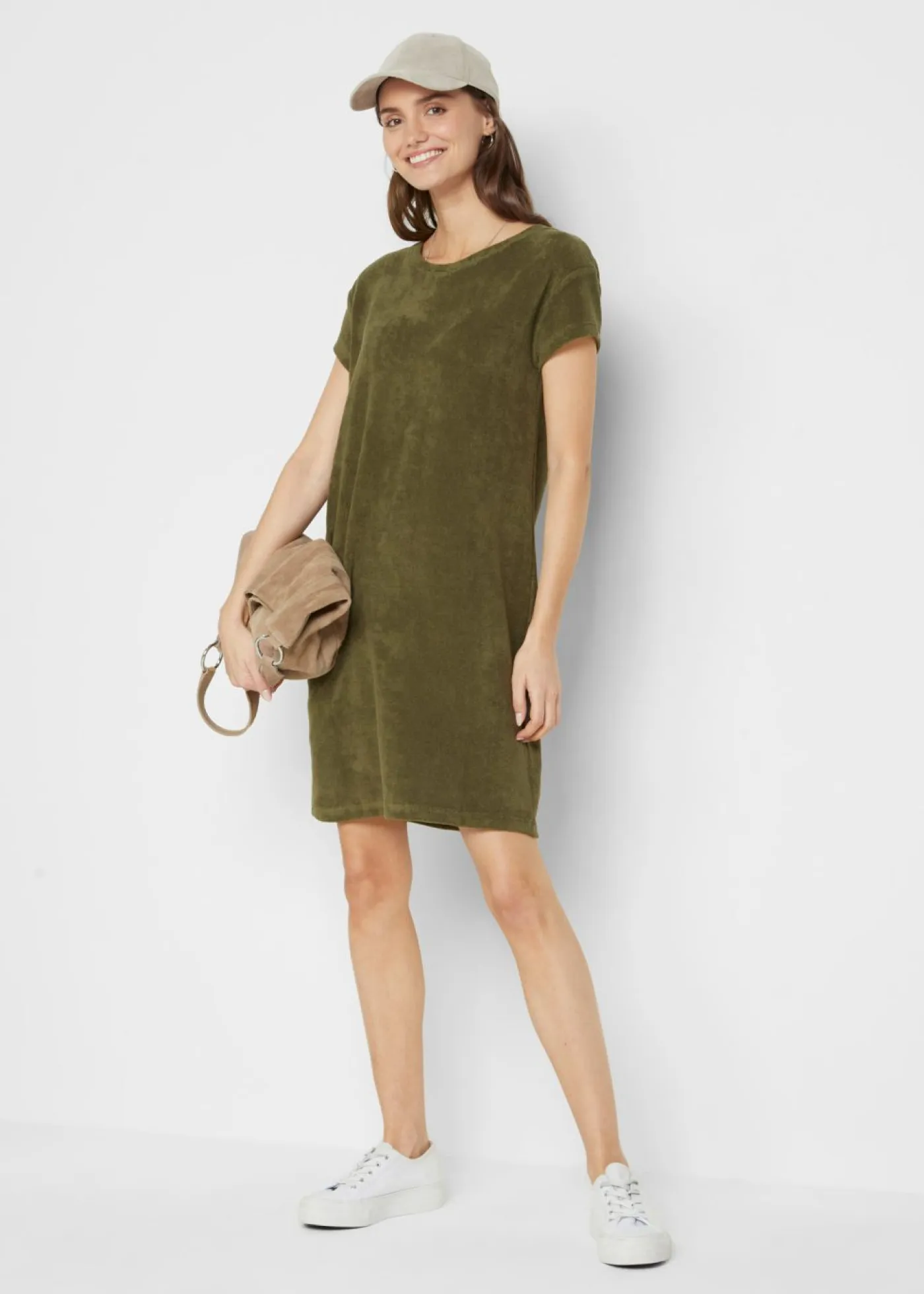 Mujer bonprix bonprix Vestido camisero de felpa