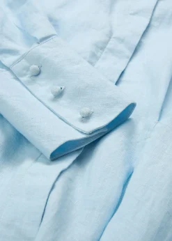 bonprix bonprix Premium|Vestidos>Vestido camisero de lino puro rosa cristal