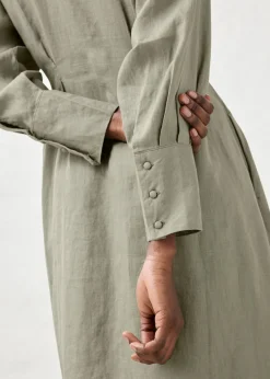 Mujer bonprix bonprix Vestido camisero de lino puro