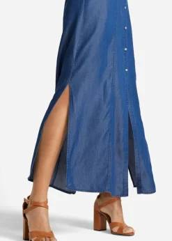 Mujer bonprix bonprix Vestido camisero de lyocell TENCEL鈩