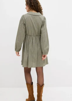 Mujer bonprix bonprix Vestido camisero de mezcla de algodón