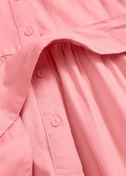 bonprix bonprix Vestidos>Vestido camisero de mezcla de algodón elástico rosa pálido