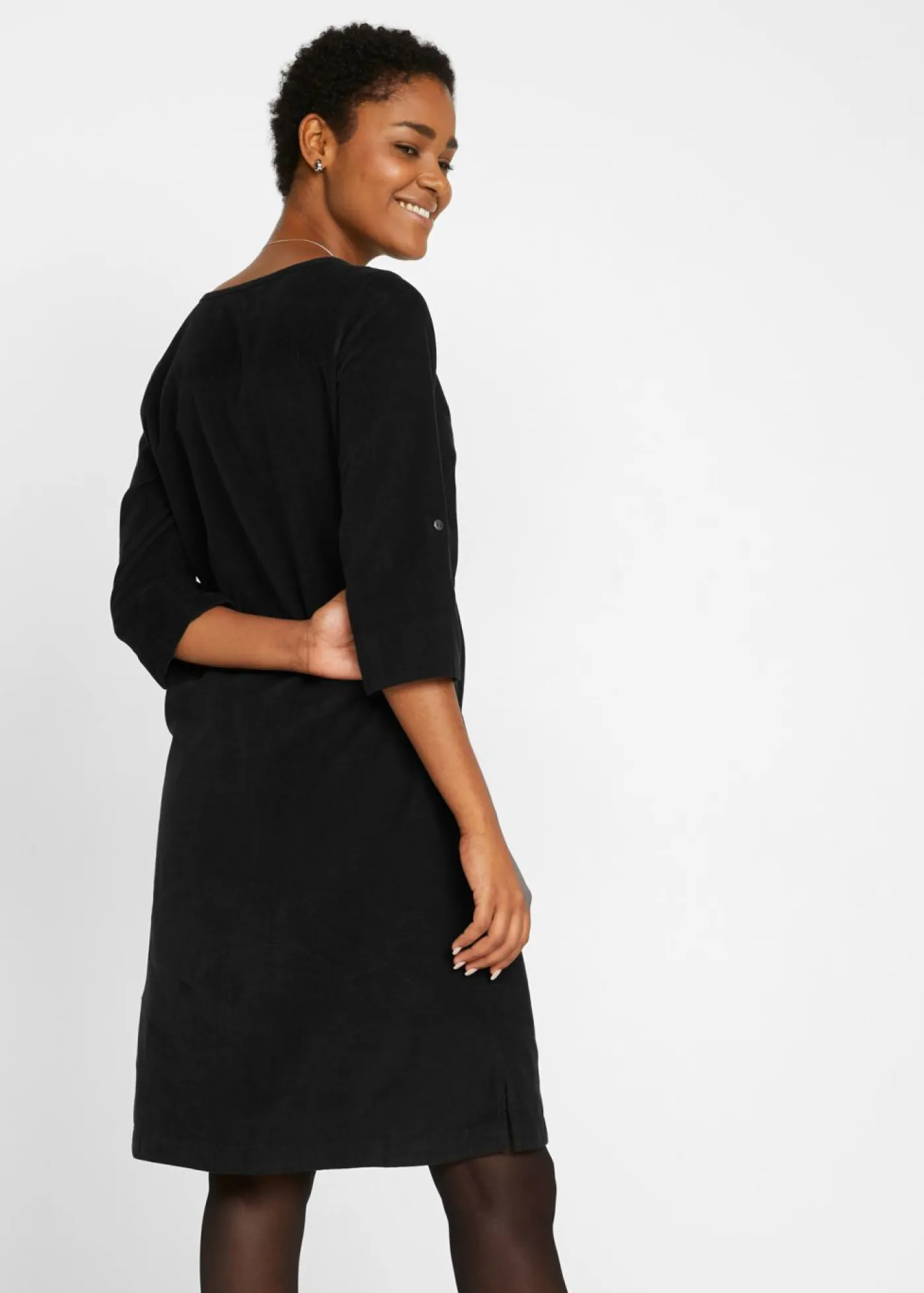 Mujer bonprix bonprix Vestido camisero de pana de algodón puro