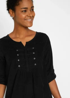 Mujer bonprix bonprix Vestido camisero de pana de algodón puro