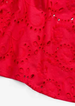 Mujer bonprix bonprix Vestido camisero de punto calado de algodón puro