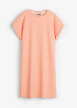 bonprix bonprix Básicos>Vestido camisero de tejido interlock resistente Melocotón