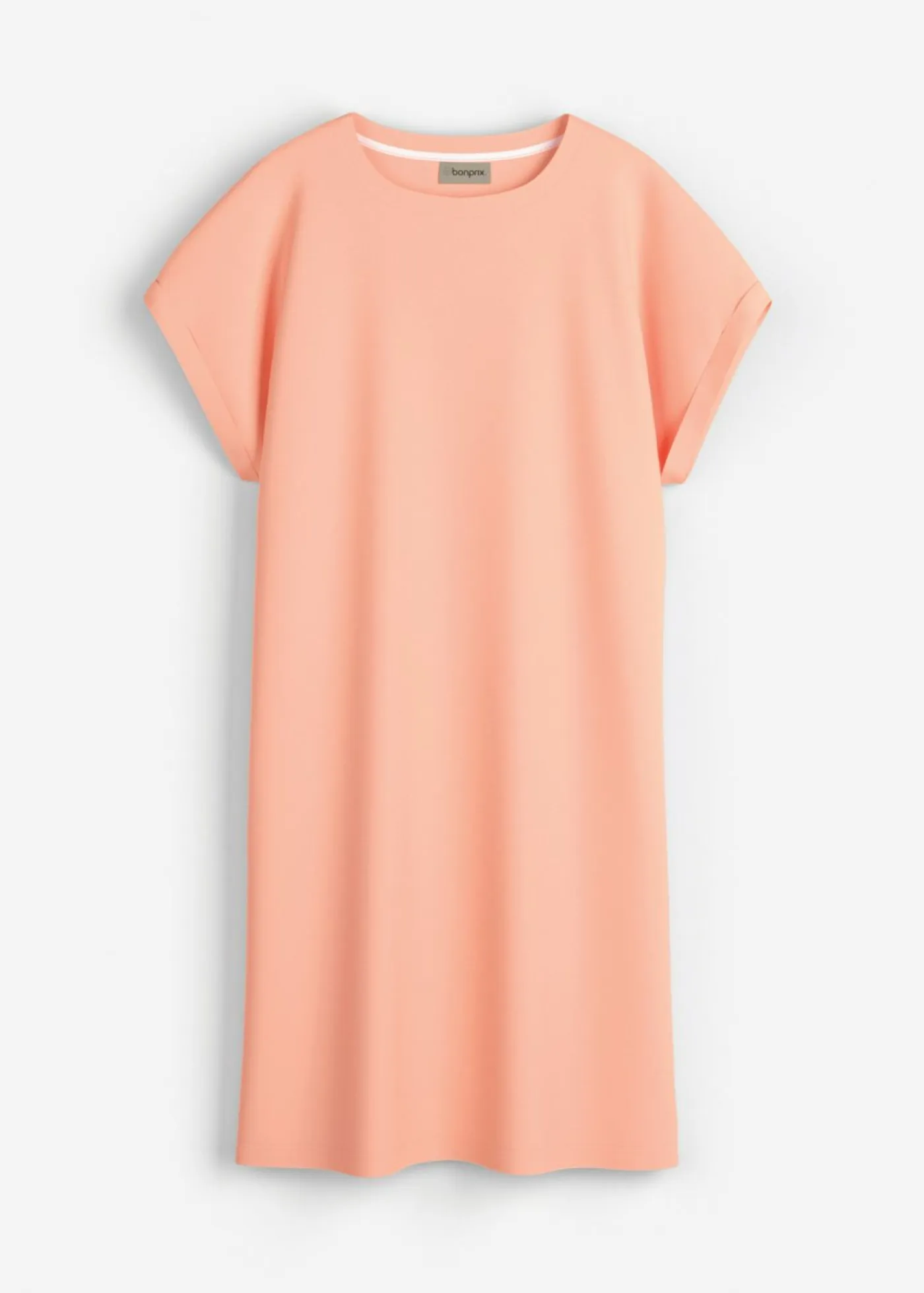 bonprix bonprix Básicos>Vestido camisero de tejido interlock resistente Melocotón