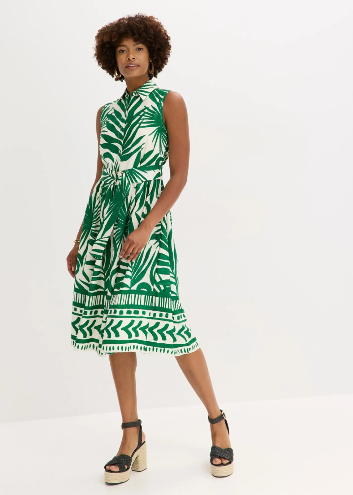 Mujer bonprix bonprix Vestido camisero de viscosa fluida