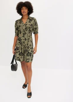 Mujer bonprix bonprix Vestido camisero de viscosa fluida