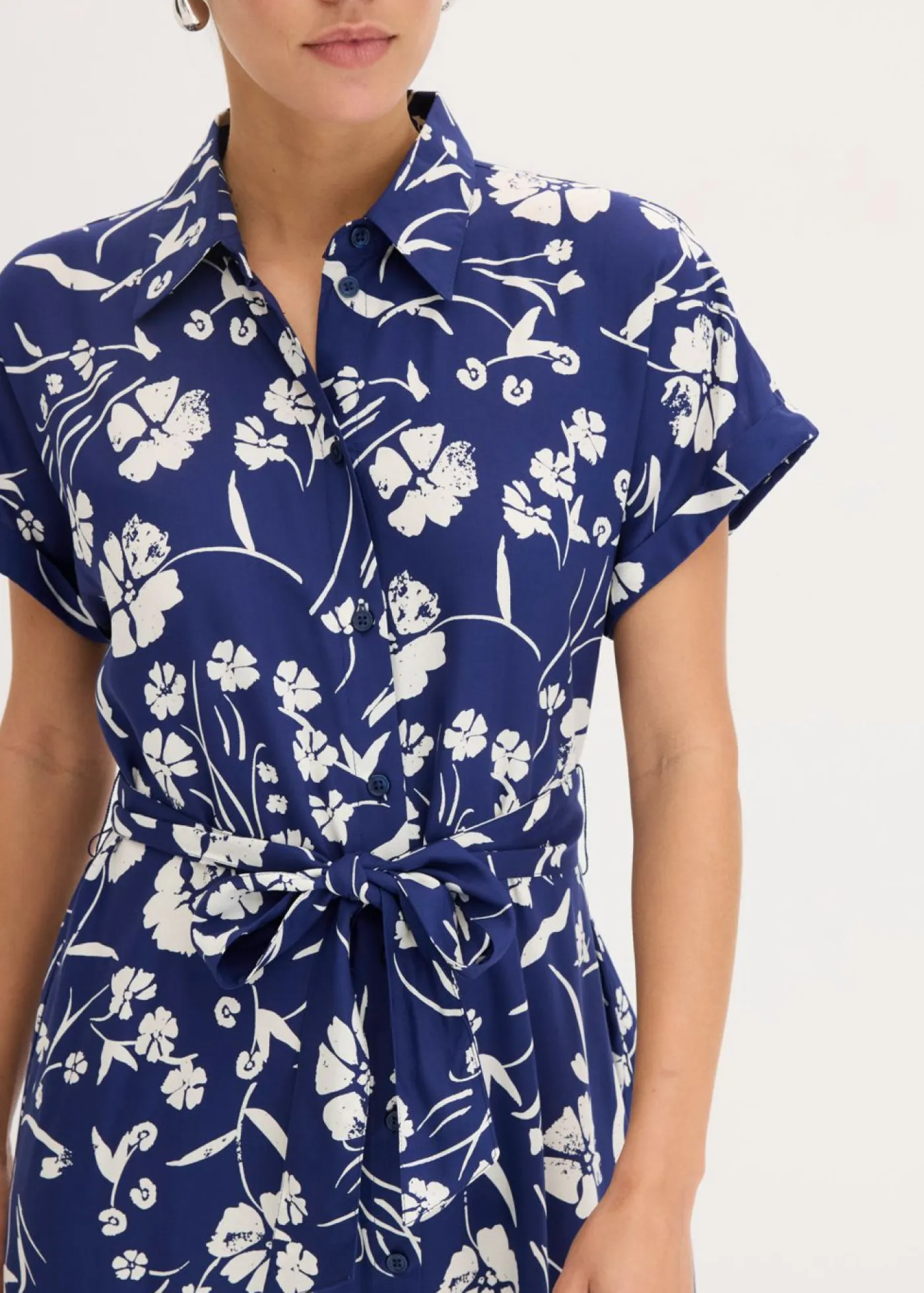 Mujer bonprix bonprix Vestido camisero de viscosa pura