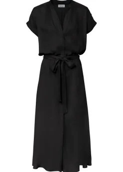 bonprix bonprix Vestidos|Novedades>Vestido camisero de viscosa fluida Negro