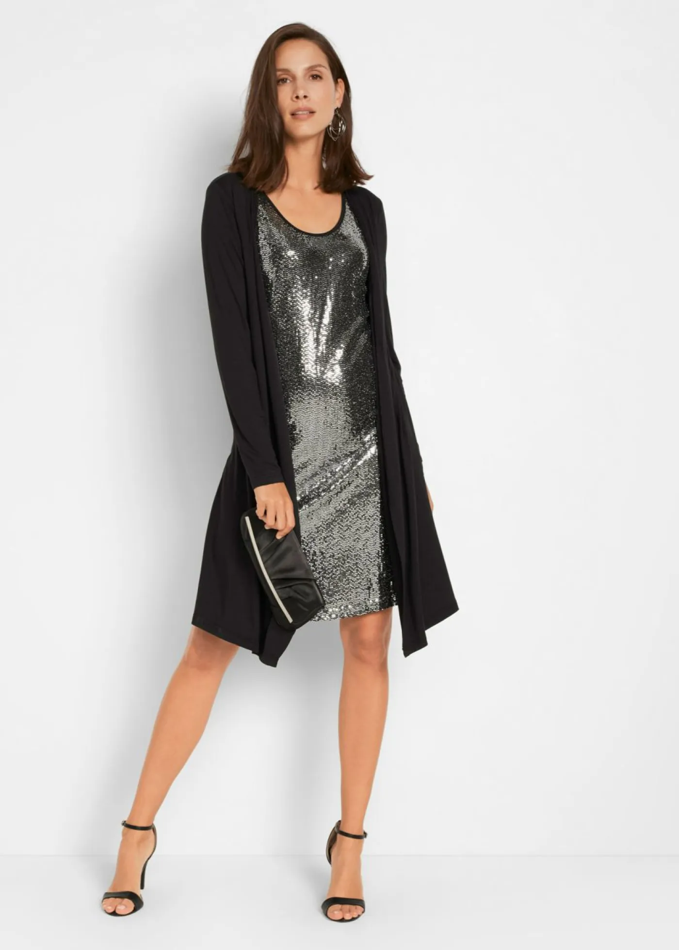 Mujer bonprix bonprix Vestido camisero de viscosa sostenible con aspecto doble