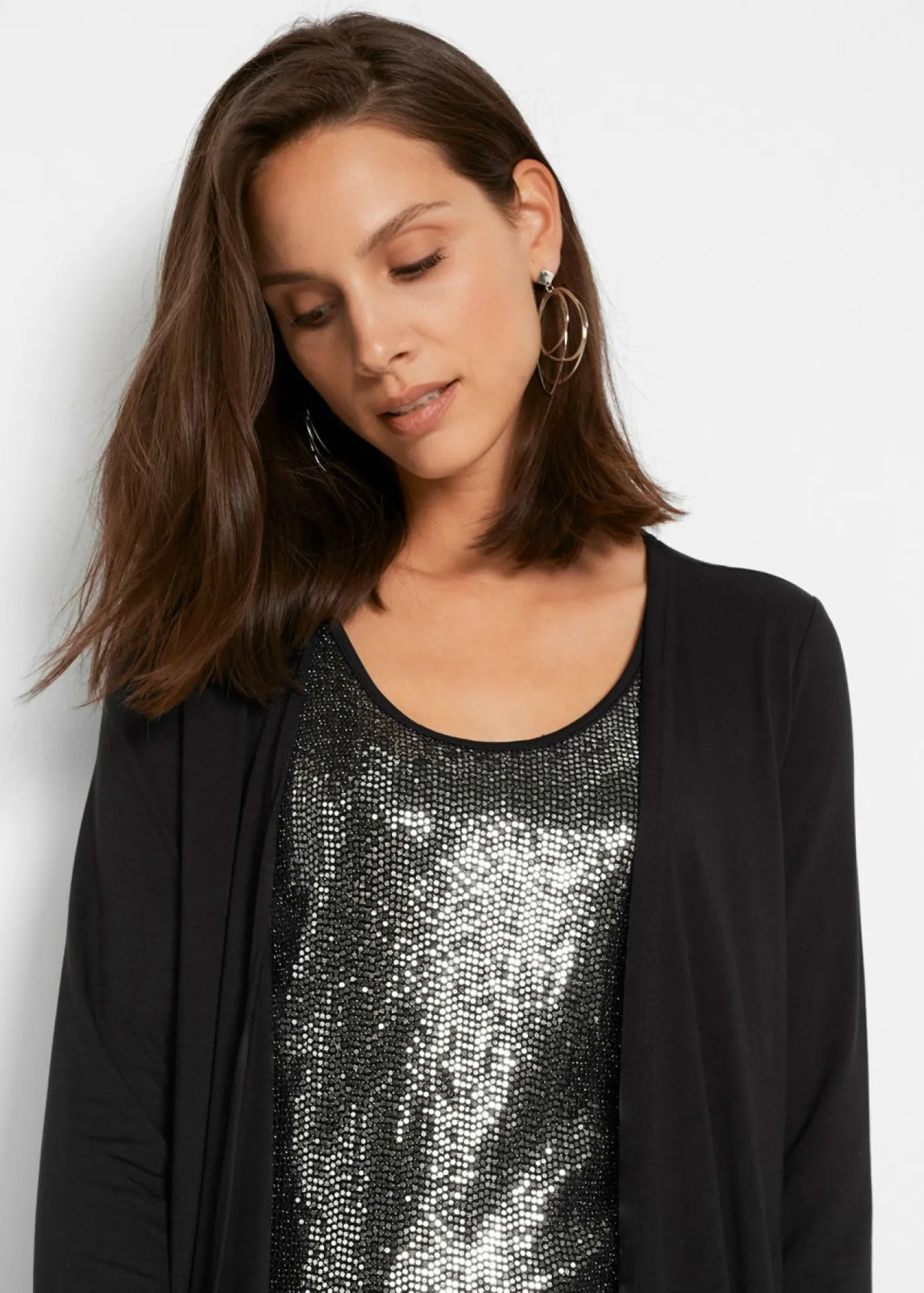 Mujer bonprix bonprix Vestido camisero de viscosa sostenible con aspecto doble