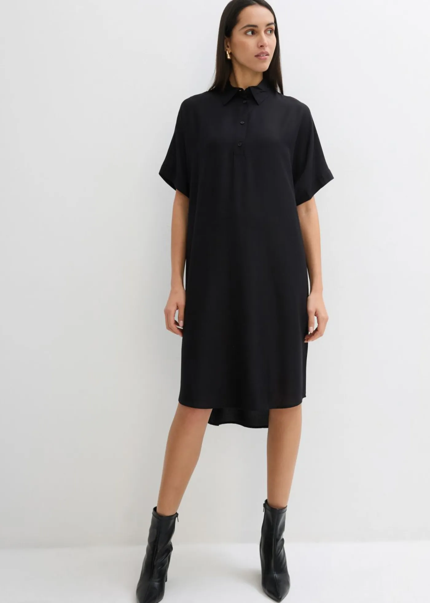 Mujer bonprix bonprix Vestido camisero de viscosa fina