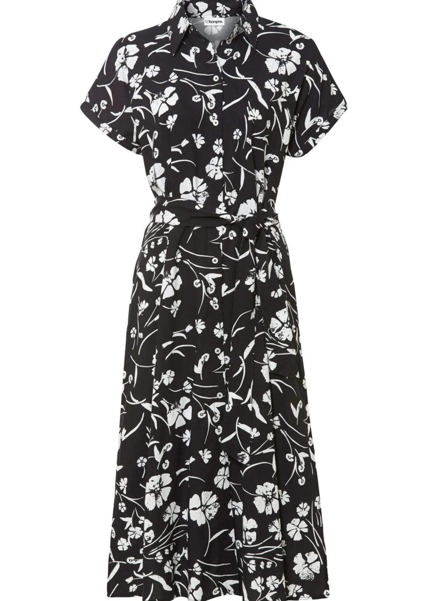 Mujer bonprix bonprix Vestido camisero de viscosa pura