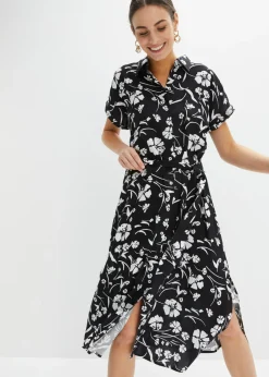 Mujer bonprix bonprix Vestido camisero de viscosa pura