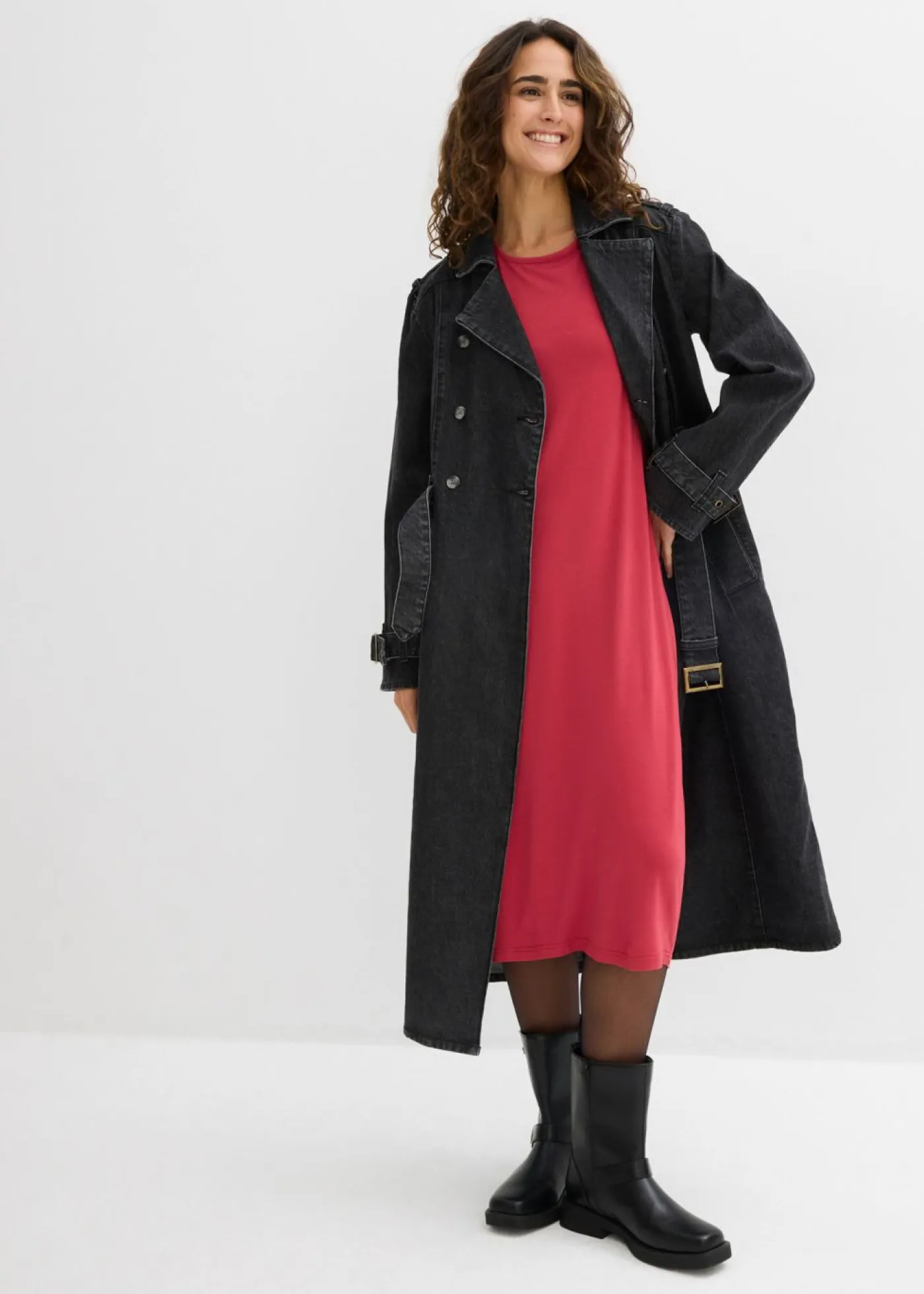 Mujer bonprix bonprix Vestido camisero de viscosa fina