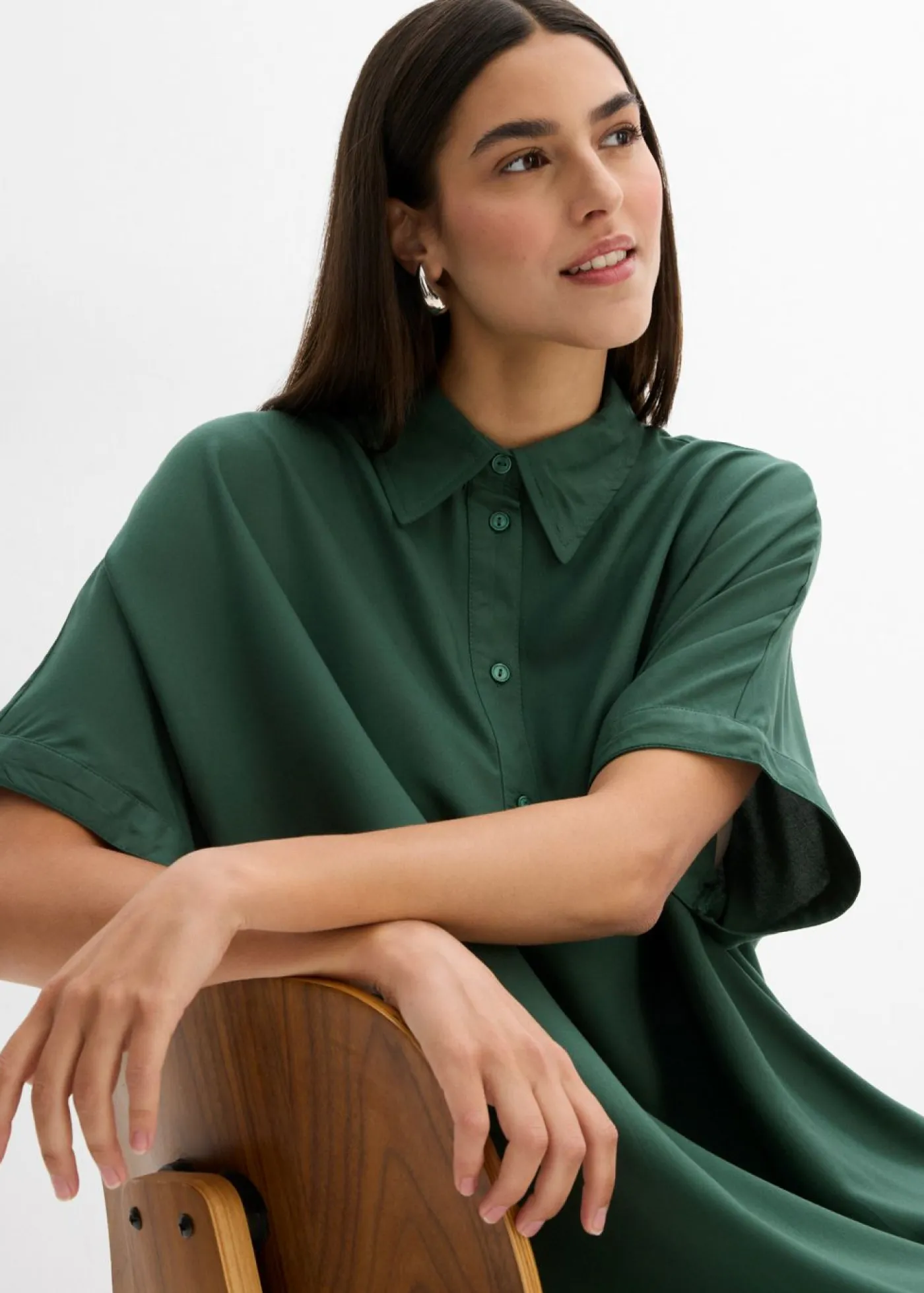 Mujer bonprix bonprix Vestido camisero de viscosa fina