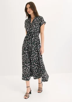 Mujer bonprix bonprix Vestido camisero de viscosa fluida