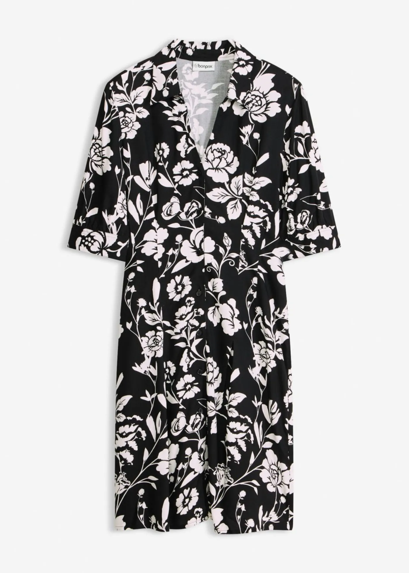 Mujer bonprix bonprix Vestido camisero de viscosa fluida