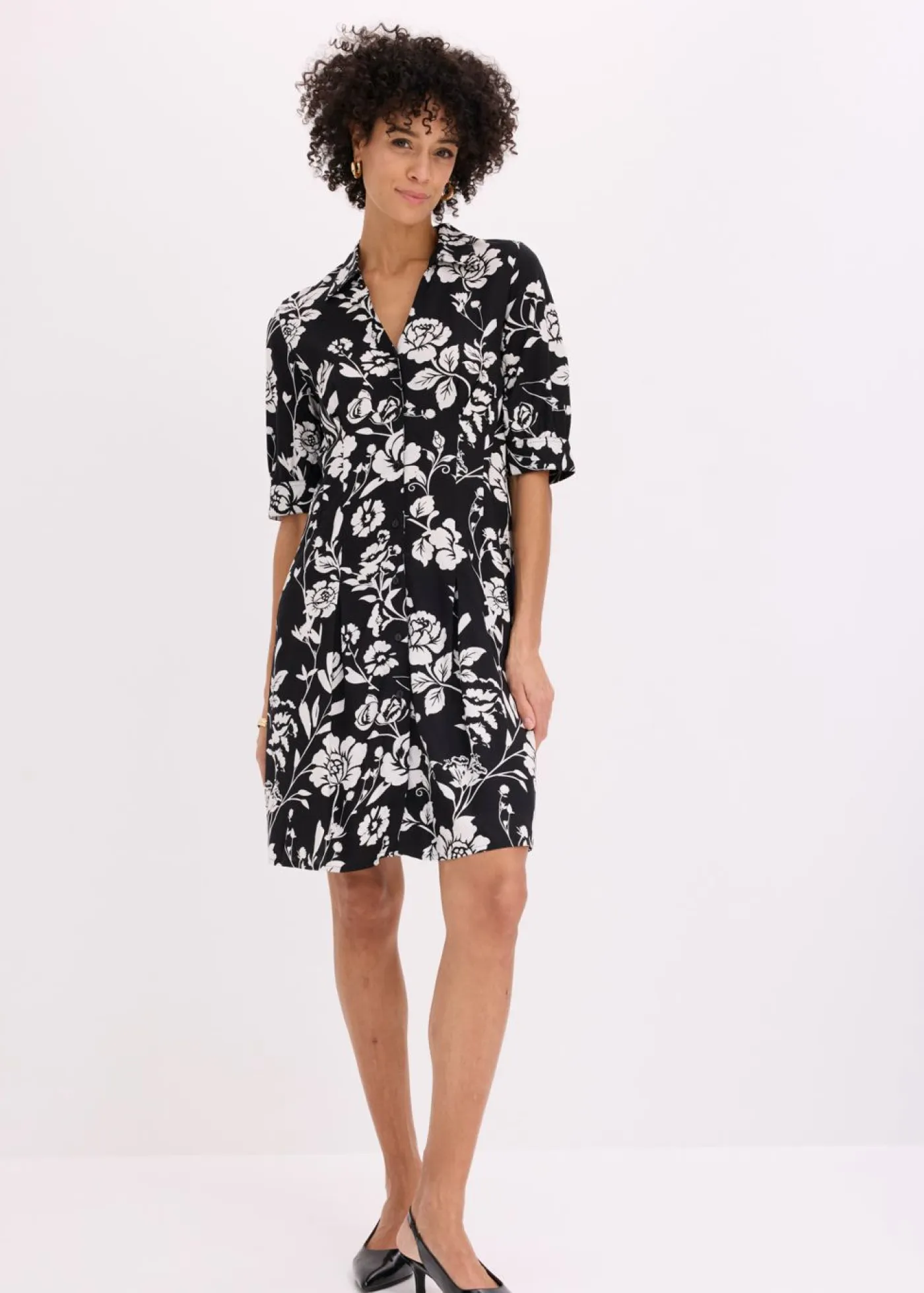 Mujer bonprix bonprix Vestido camisero de viscosa fluida